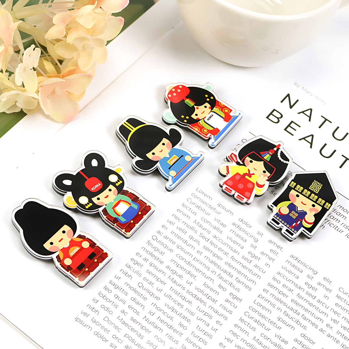 Korean Traditional Couple Magnet ver.2 - Home & Living