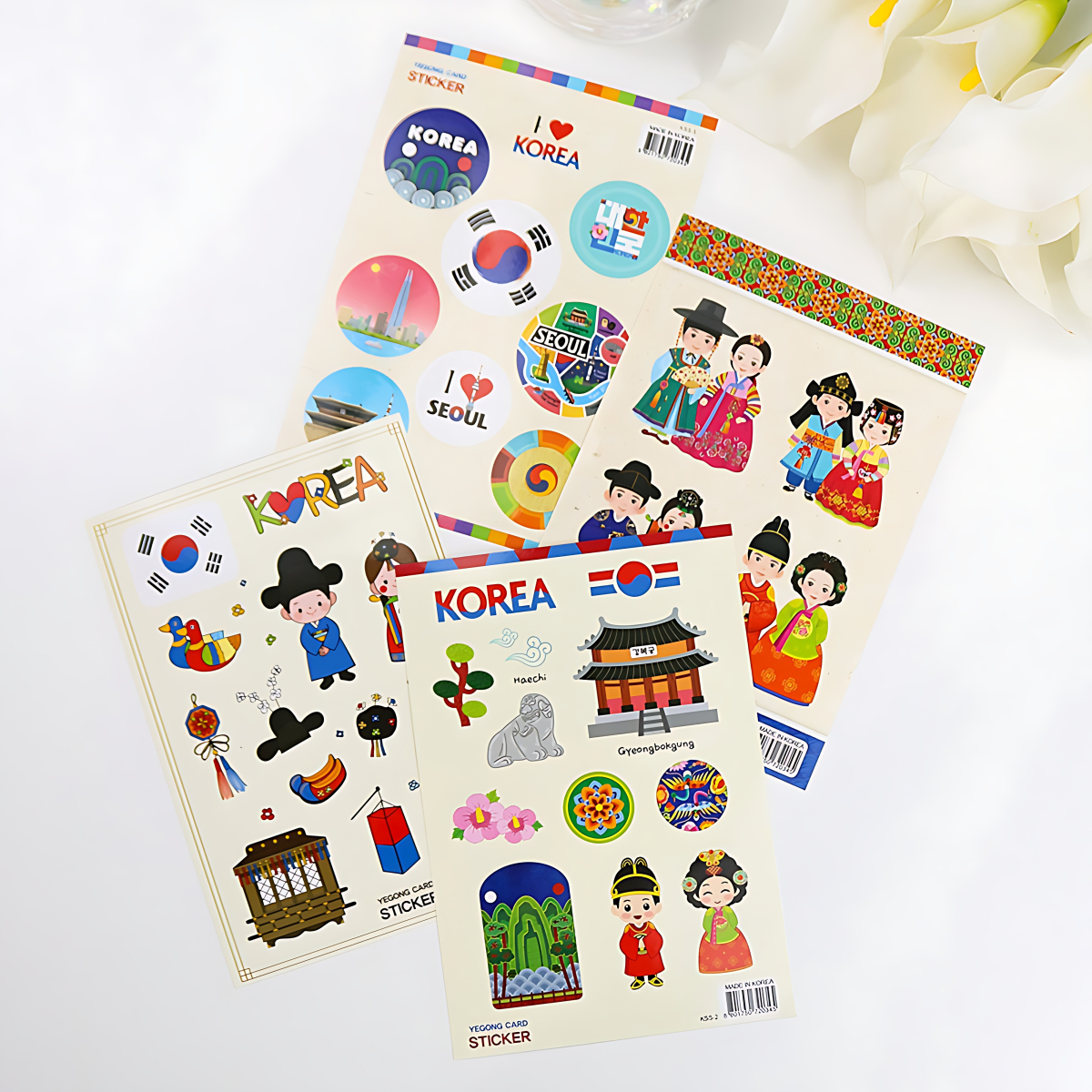Korean Traditional Commemorative Stickers E - Office Supplies
