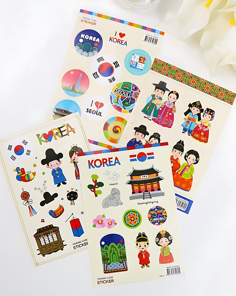 Korean Traditional Commemorative Stickers E - Office Supplies