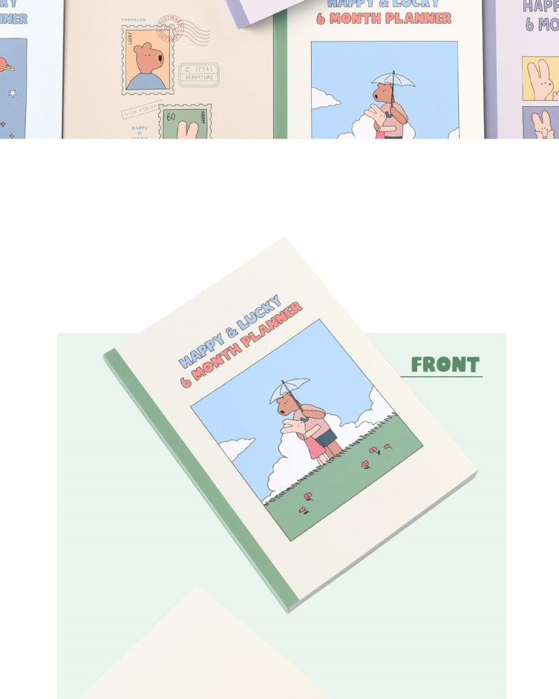Alternative view of Happy & Lucky 6-Month Planner