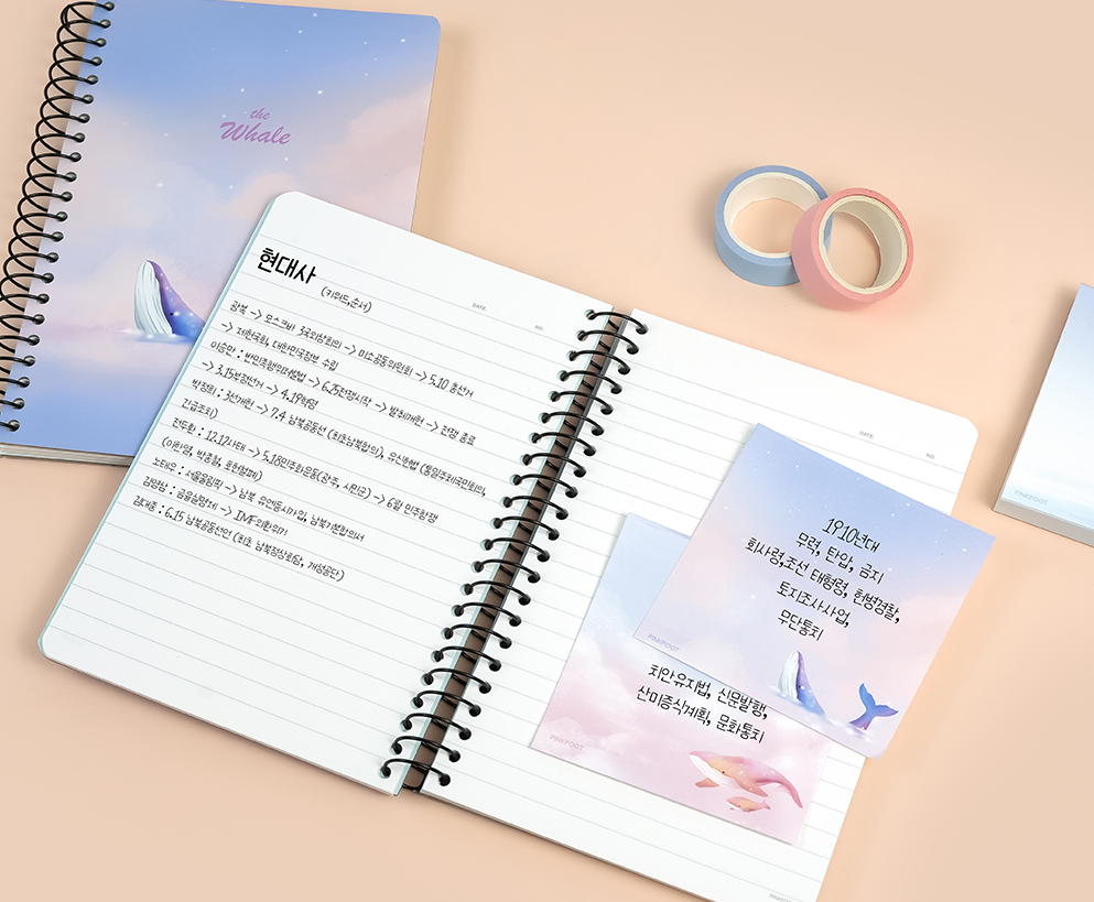 PINKFOOT Whale Memo Pad 4 Type Set - Memo Pads & Sticky Notes - View 1
