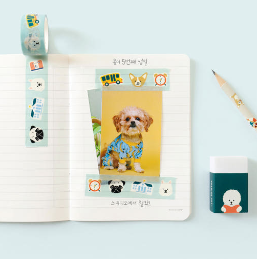 BOOKFRIENDS Reading Pet Masking Tape - Washi Tape - View 1