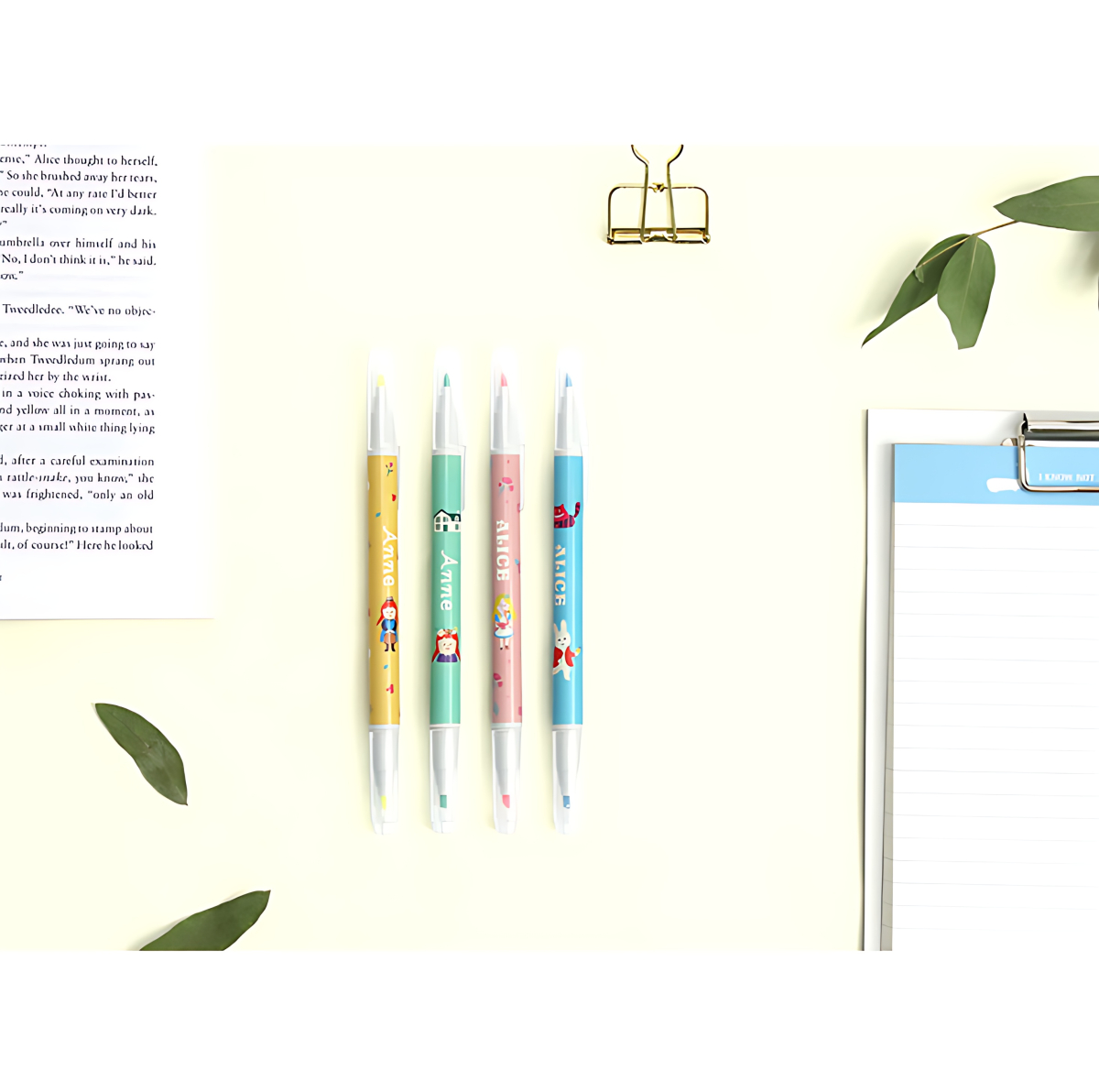 BOOKFRIENDS World Literature Duo Highlighter 2 Colors - Office Supplies