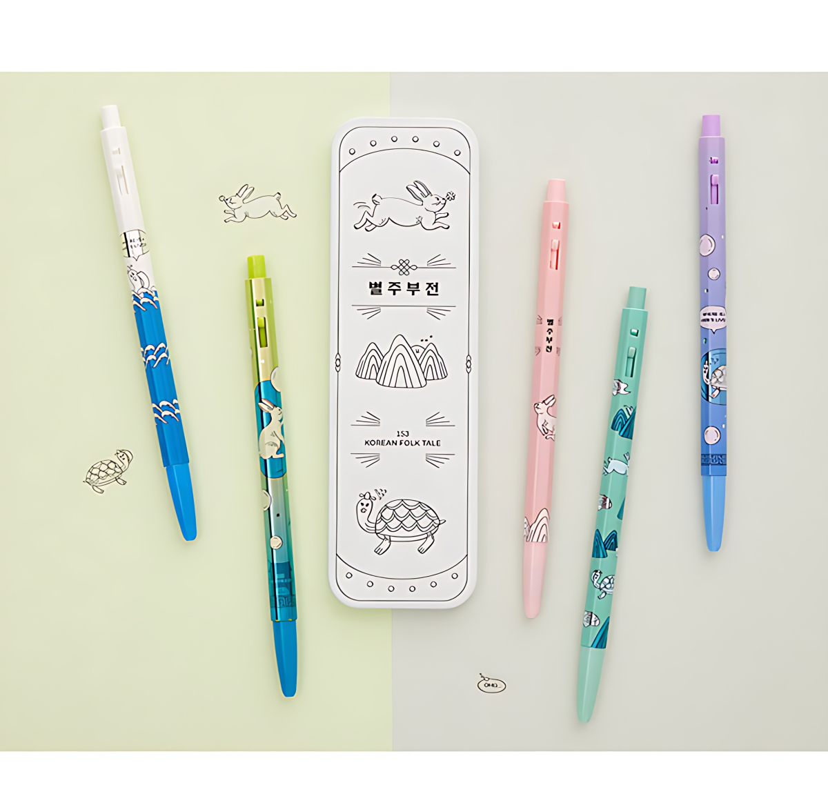 monami 153 Traditional Fairy Tale Byeoljubujeon 5-Color Set Limited Edition - Office Supplies