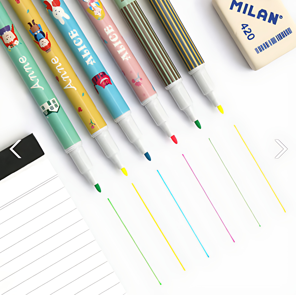 BOOKFRIENDS World Literature Duo Highlighter 2 Colors - Office Supplies - View 1