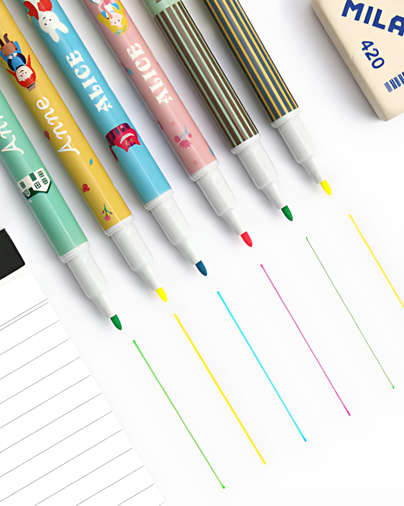 BOOKFRIENDS World Literature Duo Highlighter 2 Colors - Office Supplies - View 1