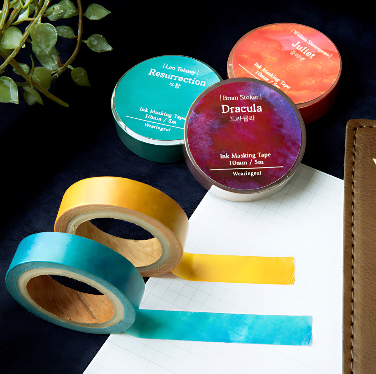 Wearingeul World Literature Ink Masking Tape - 1