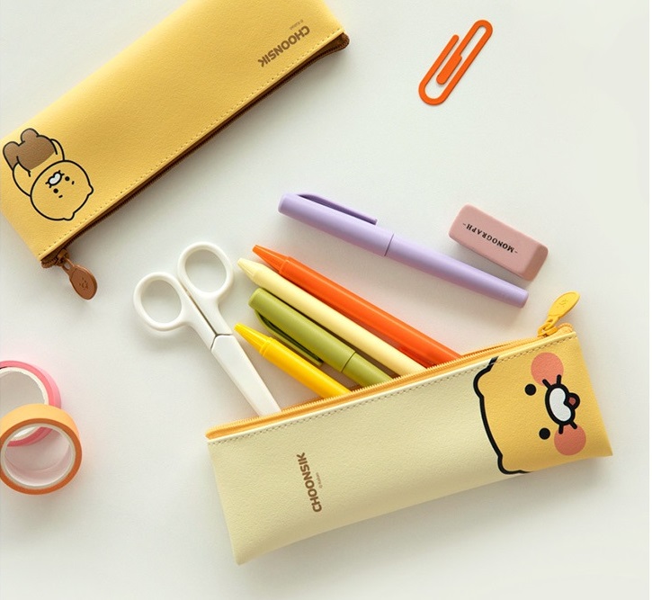 Kakao Friends Chunsik Mini Flat Pencil Case - Bags & Wallets