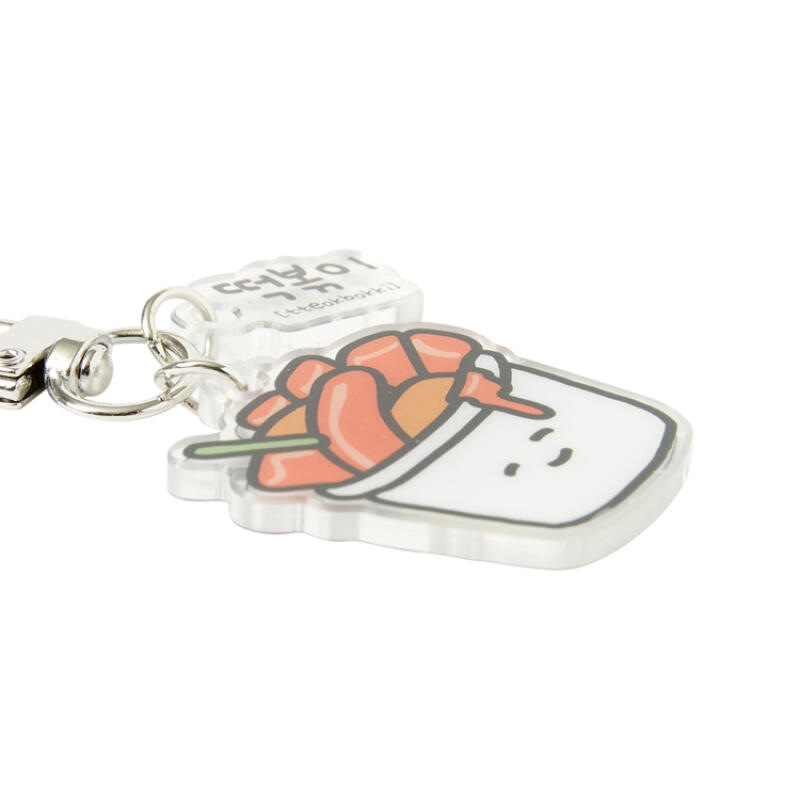 Alternative view of Korean Tteokbokki Acrylic Keyring