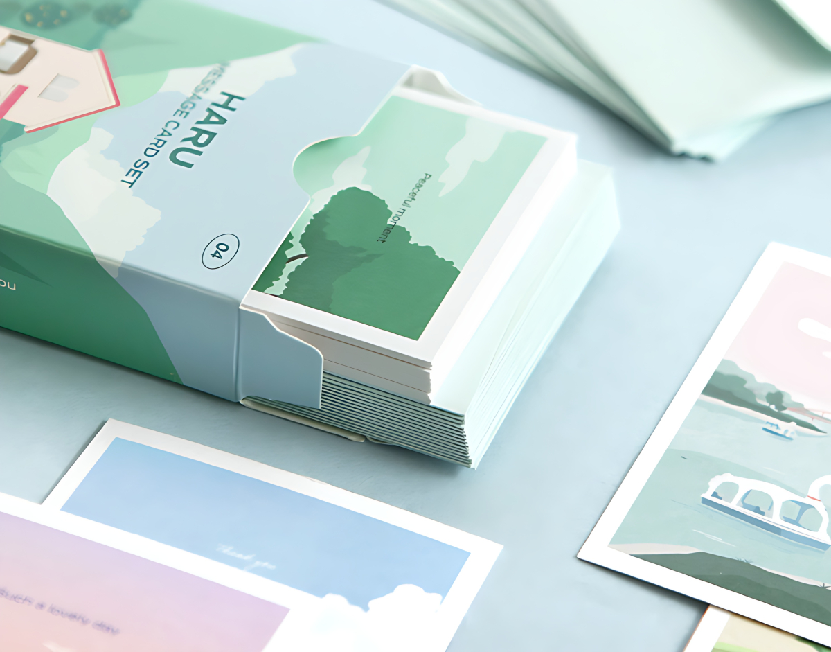 Alternative view of ICONIC Haru Message Card Set