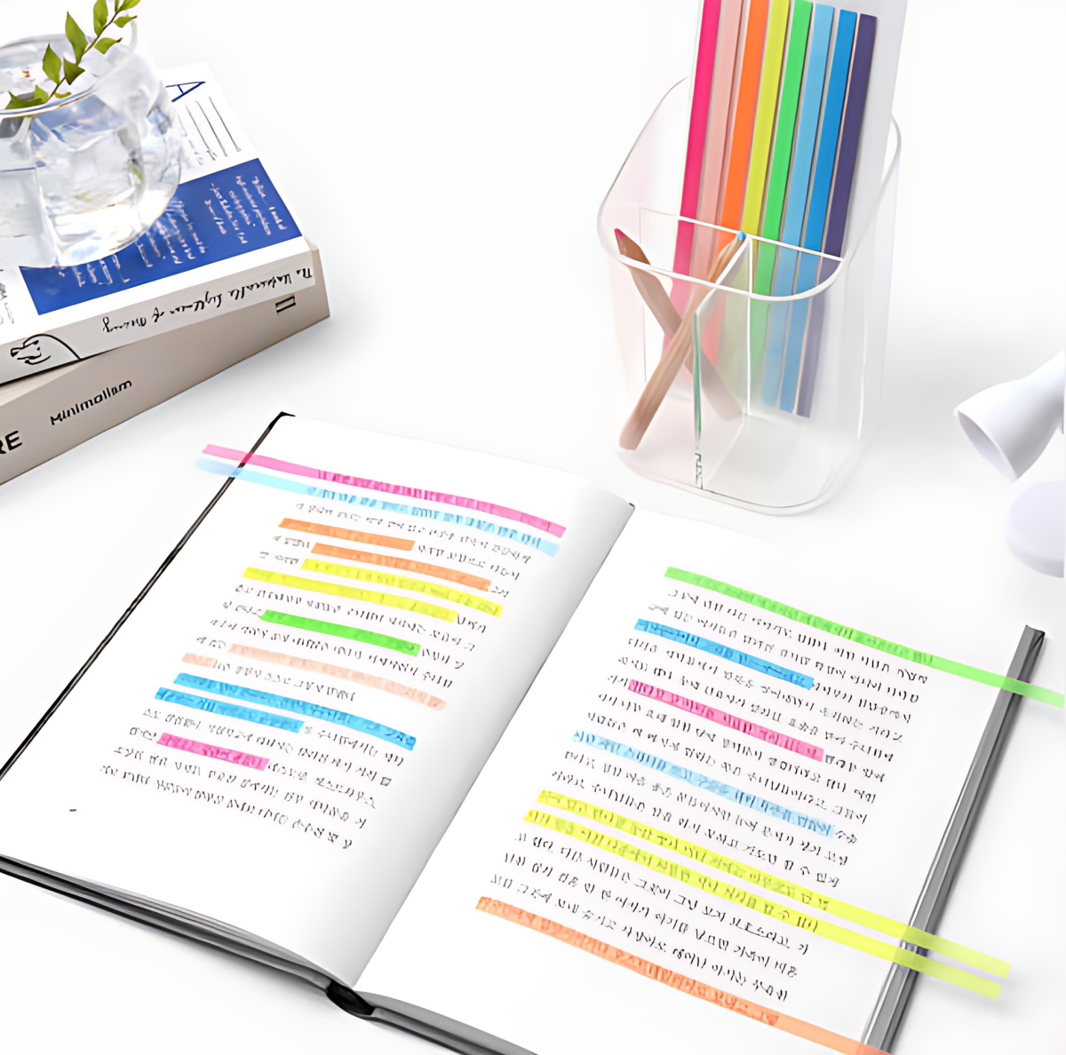 BOOKFRIENDS Color Index Long Highlighter - Office Supplies - View 1