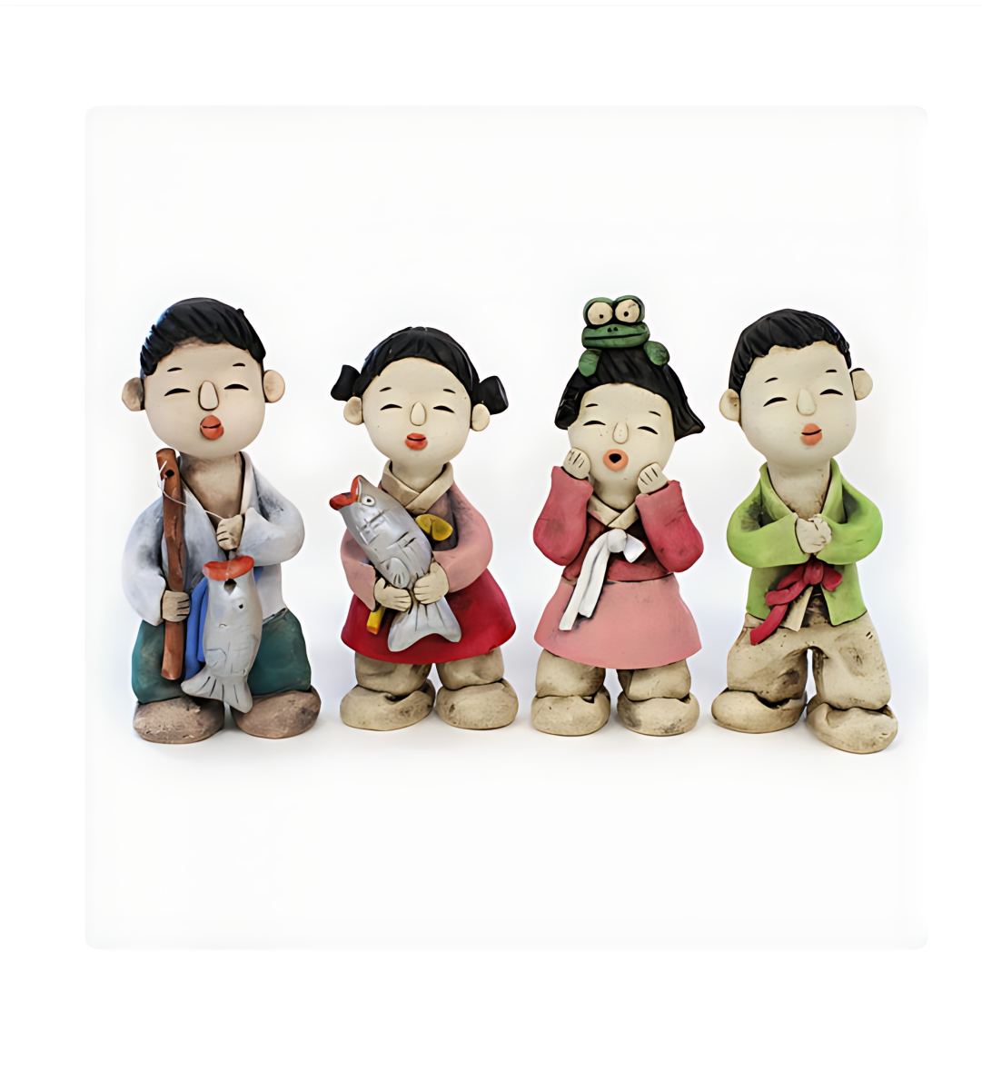 Traditional Interior Ceramic Tou Doll Set/Small - Dolls