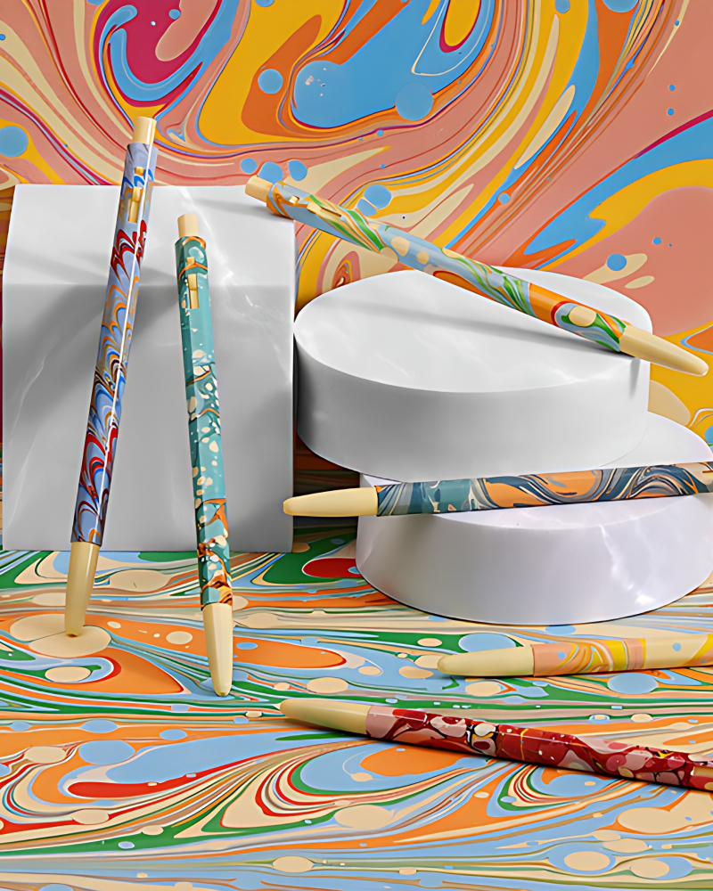 monami XMINCCO 153 Marbling Ballpoint Pen Set - Office Supplies