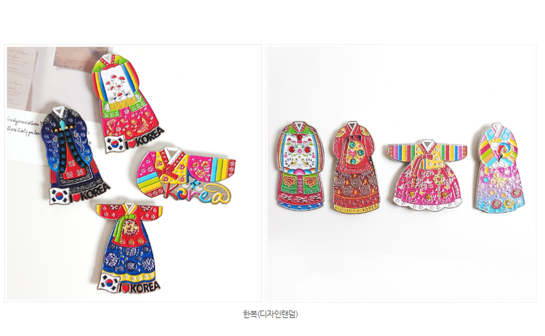 Alternative view of Traditional Cast Iron Fridge Magnet Set of 4