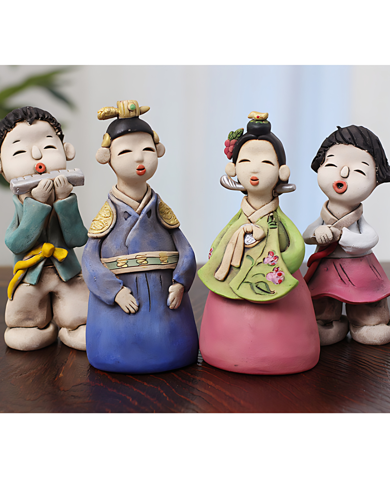 Traditional Interior Ceramic Tou Doll Set 1/Small - Dolls