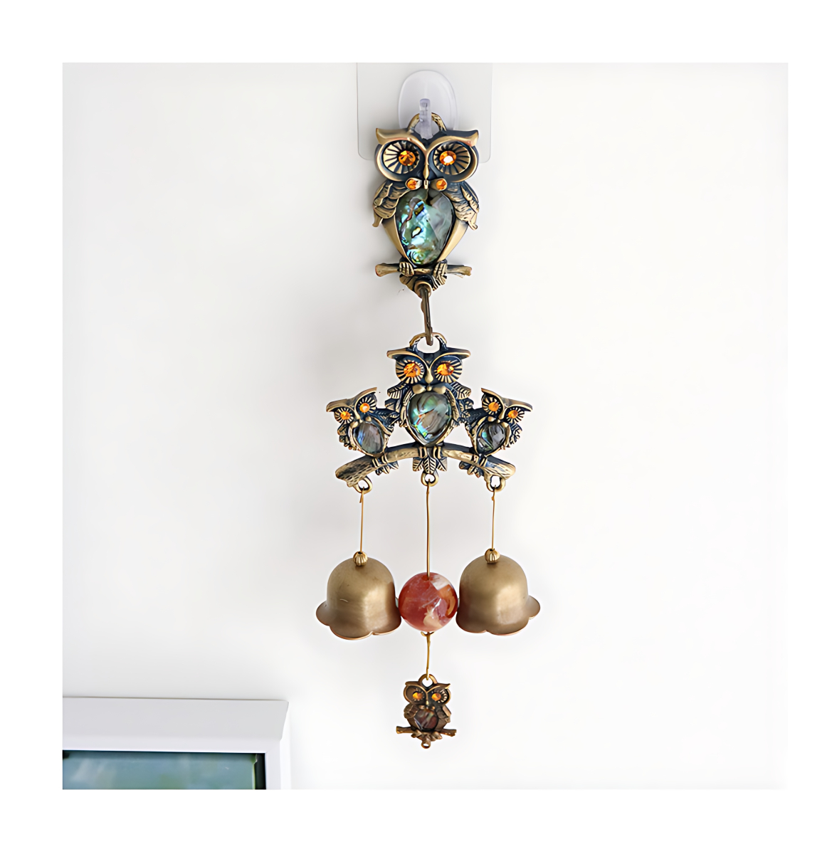 High Quality Mother-of-Pearl Owl 2P Door Bell