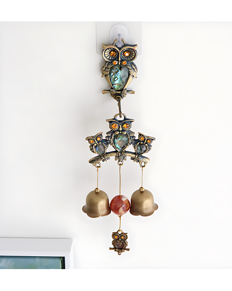 High Quality Mother-of-Pearl Owl 2P Door Bell