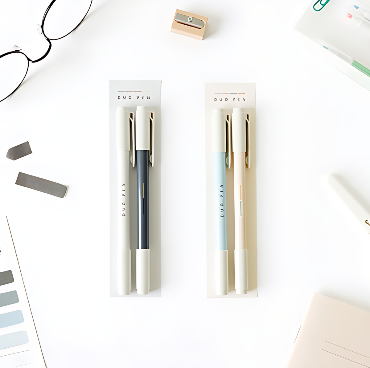 BOOKFRIENDS Duo Pen ver.2 Gel Ballpoint Pen - Office Supplies