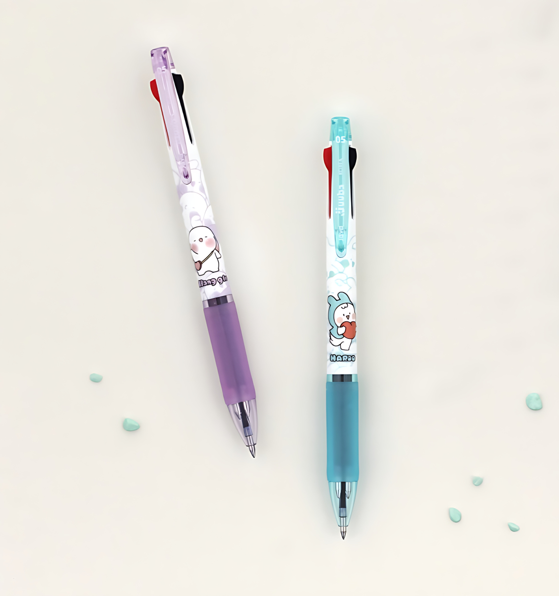 JAVA B26 jjuuba Friends Meteorite 3-Color Ballpoint Pen - K-Souvenir