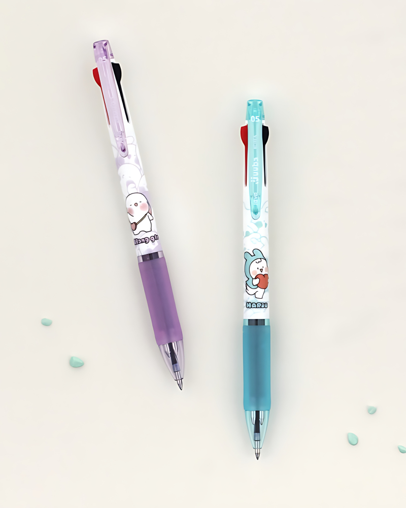 JAVA B26 jjuuba Friends Meteorite 3-Color Ballpoint Pen - K-Souvenir