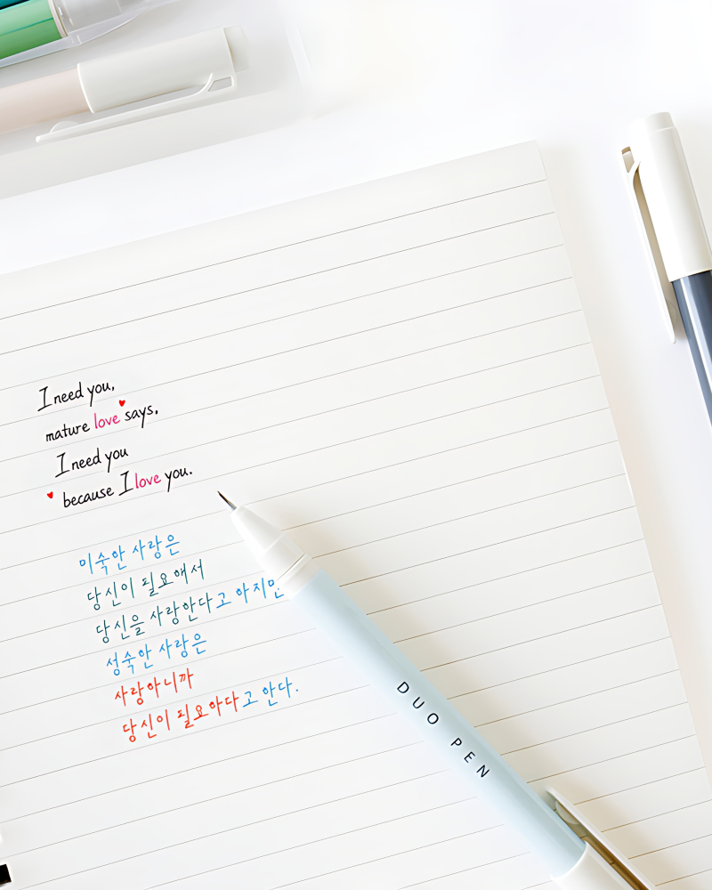 BOOKFRIENDS Duo Pen ver.2 Gel Ballpoint Pen - Office Supplies - View 1