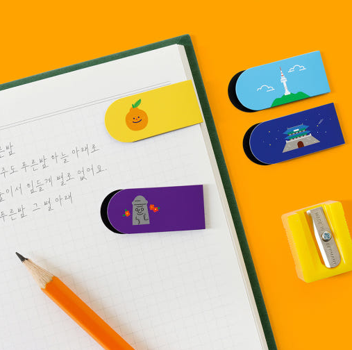 BOOKFRIENDS Vivid Index Magnetic Bookline Marker - Bookmarks - View 1