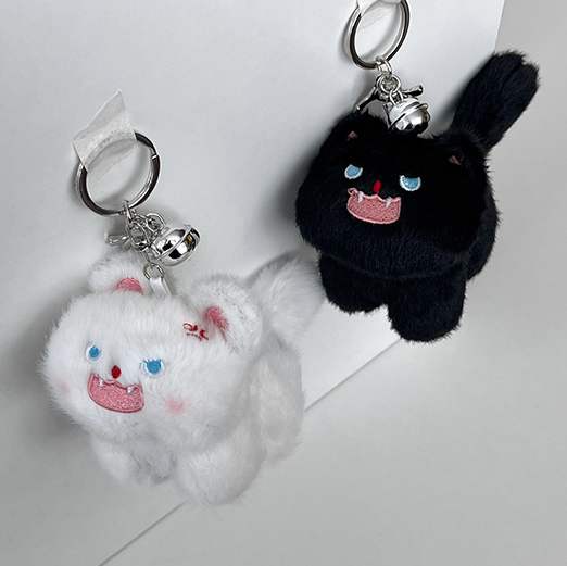 DeDerit Cute Angry Cat Doll Bag Keyring - Office Supplies