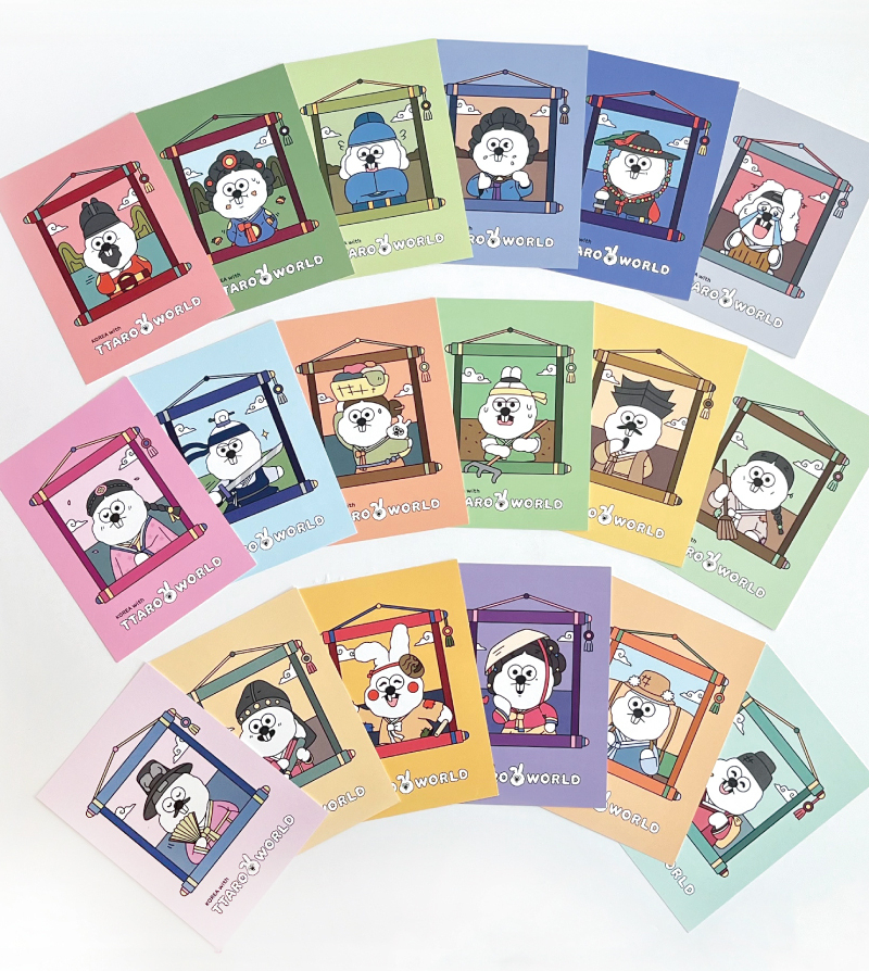 TTARO WORLD Folk Village Series Postcards