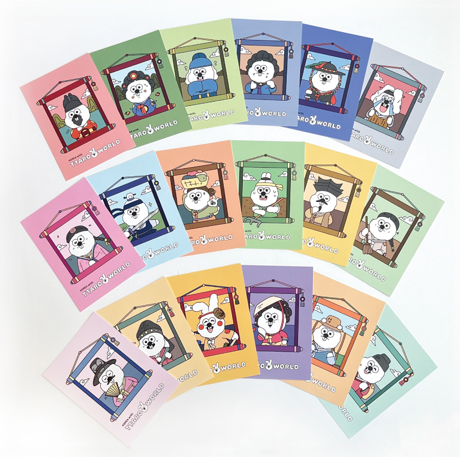 TTARO WORLD Folk Village Series Postcards