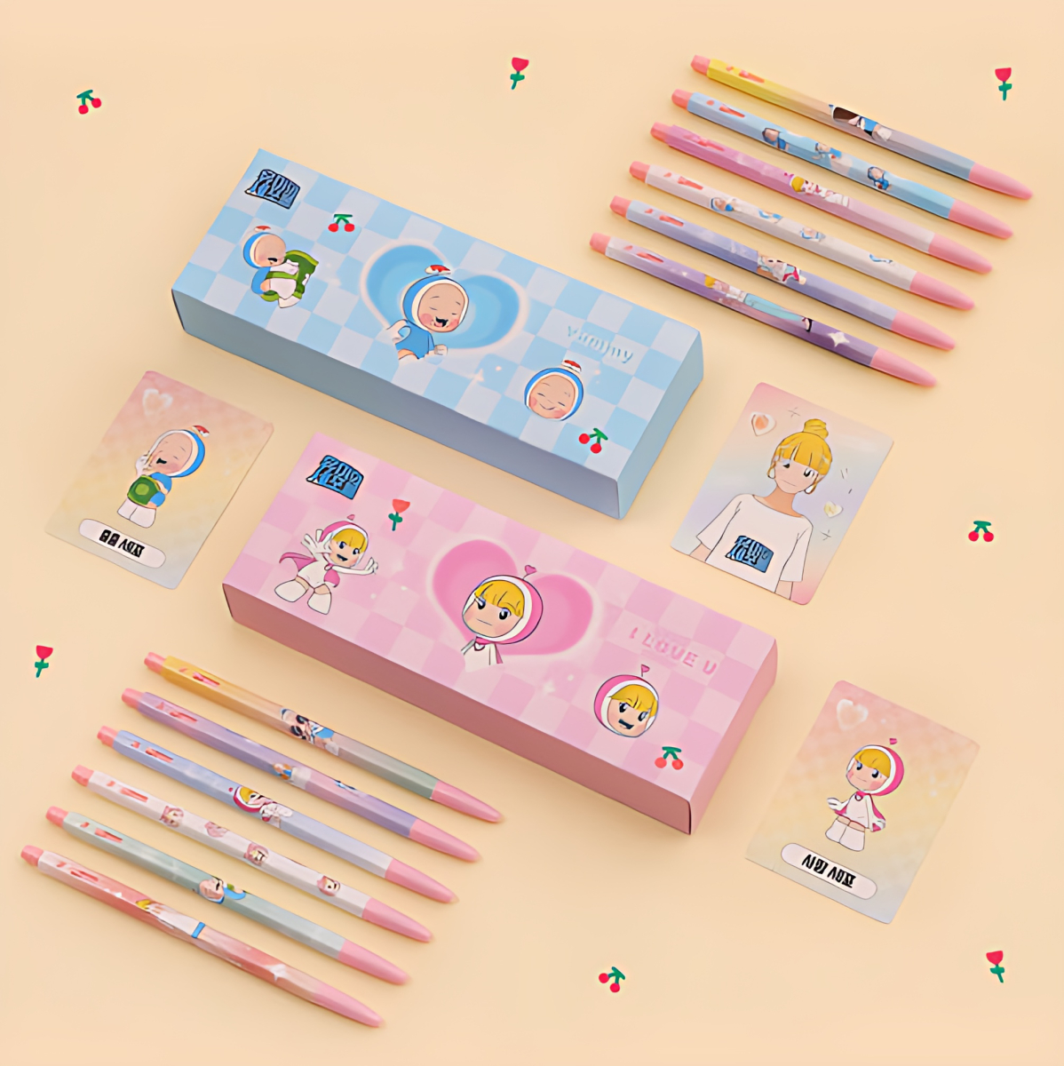 monami Yumi's Cells Ballpoint Pen Set - Office Supplies