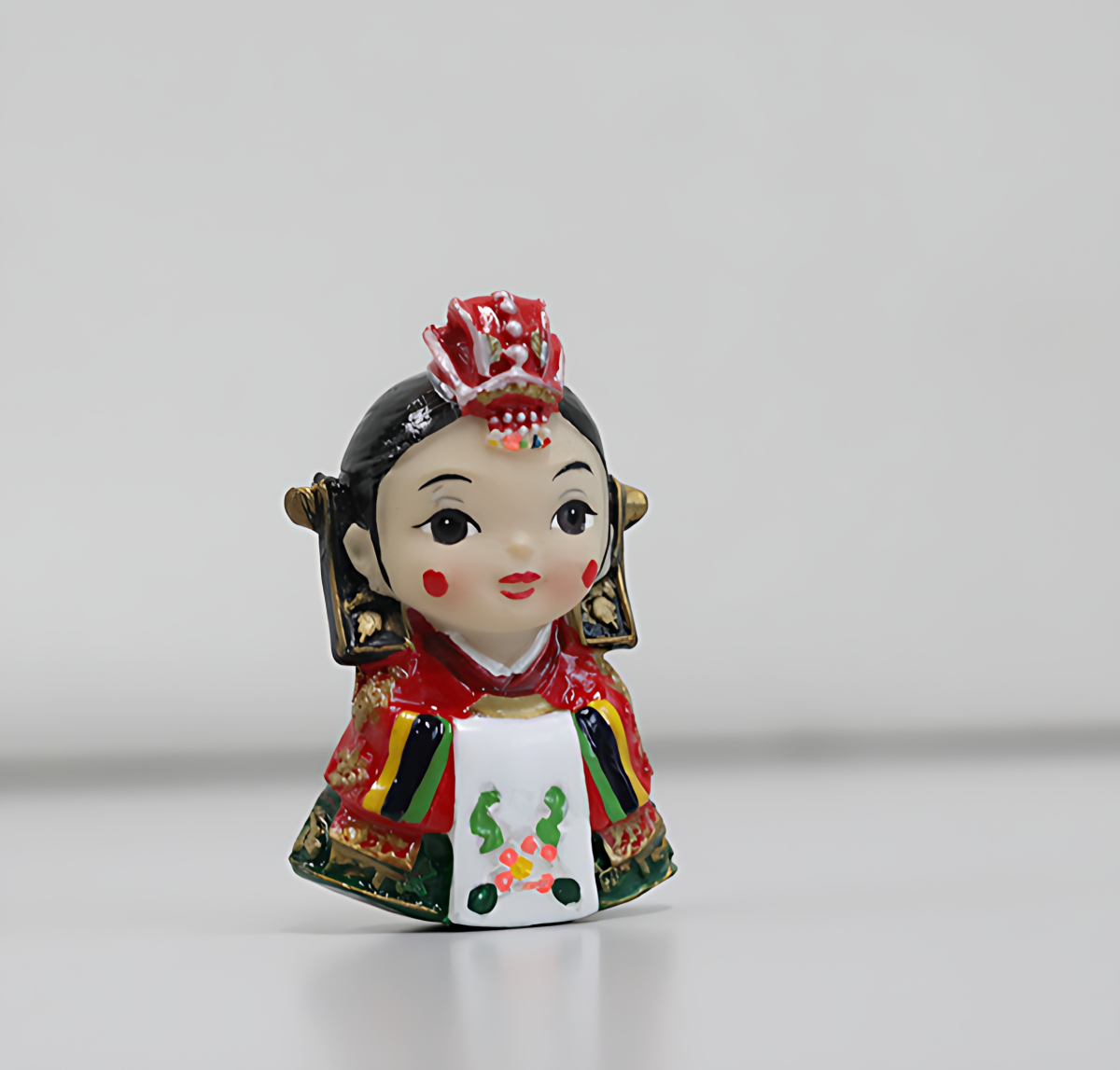 Alternative view of Star Gift Korean Traditional Doll Memo Magnet Holder