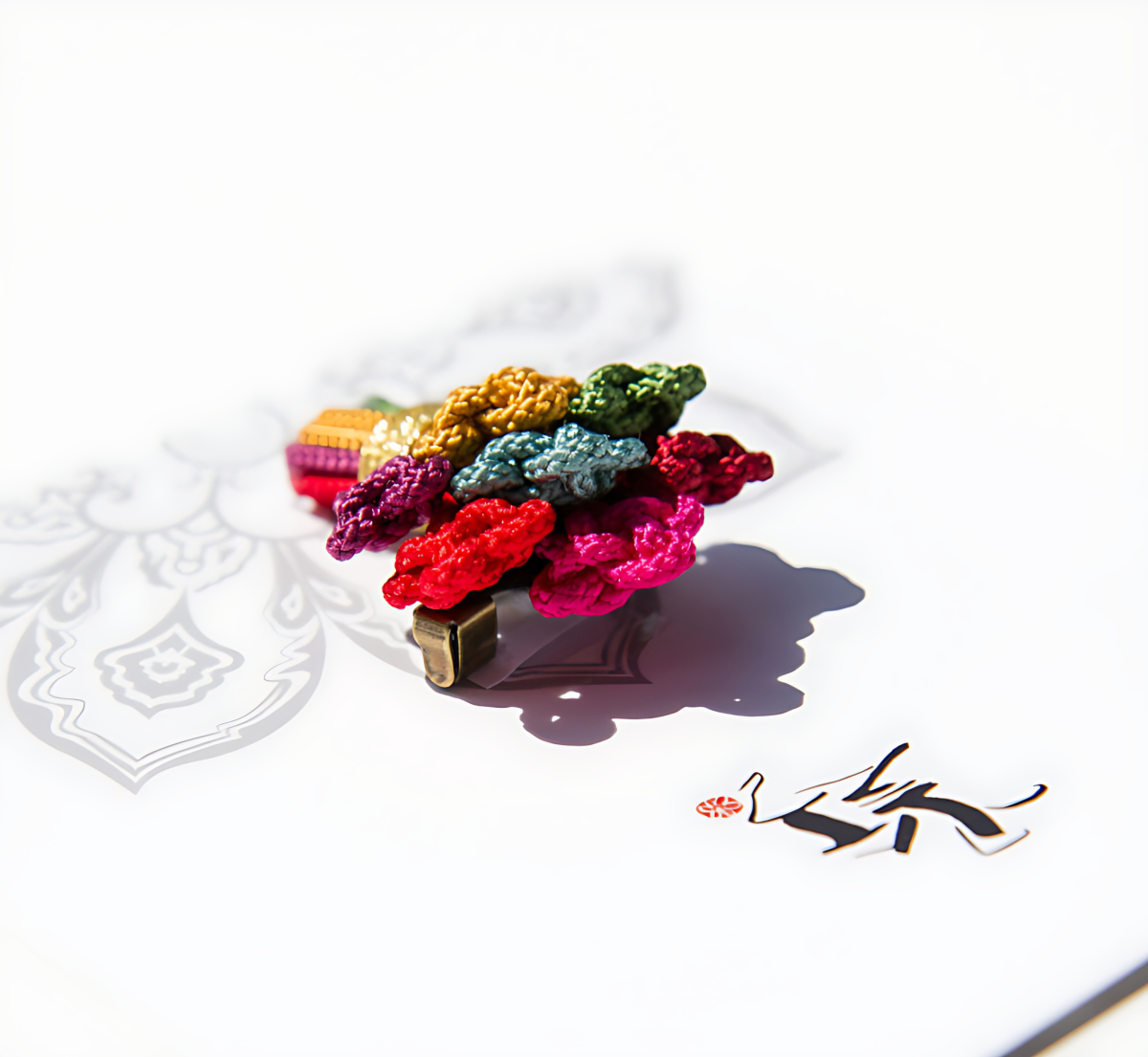 Alternative view of K-Heritage Korean Traditional Handkerchief Brooch