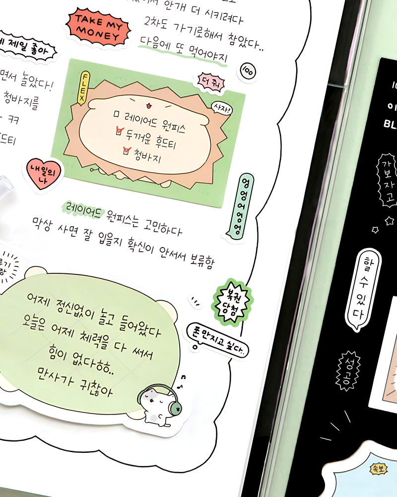 Alternative view of ICONIC Blah Blah Sticky Notes