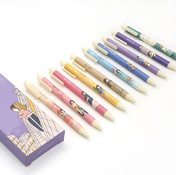 PINKFOOT Bori's Daily Pen 10pcs Set - Office Supplies