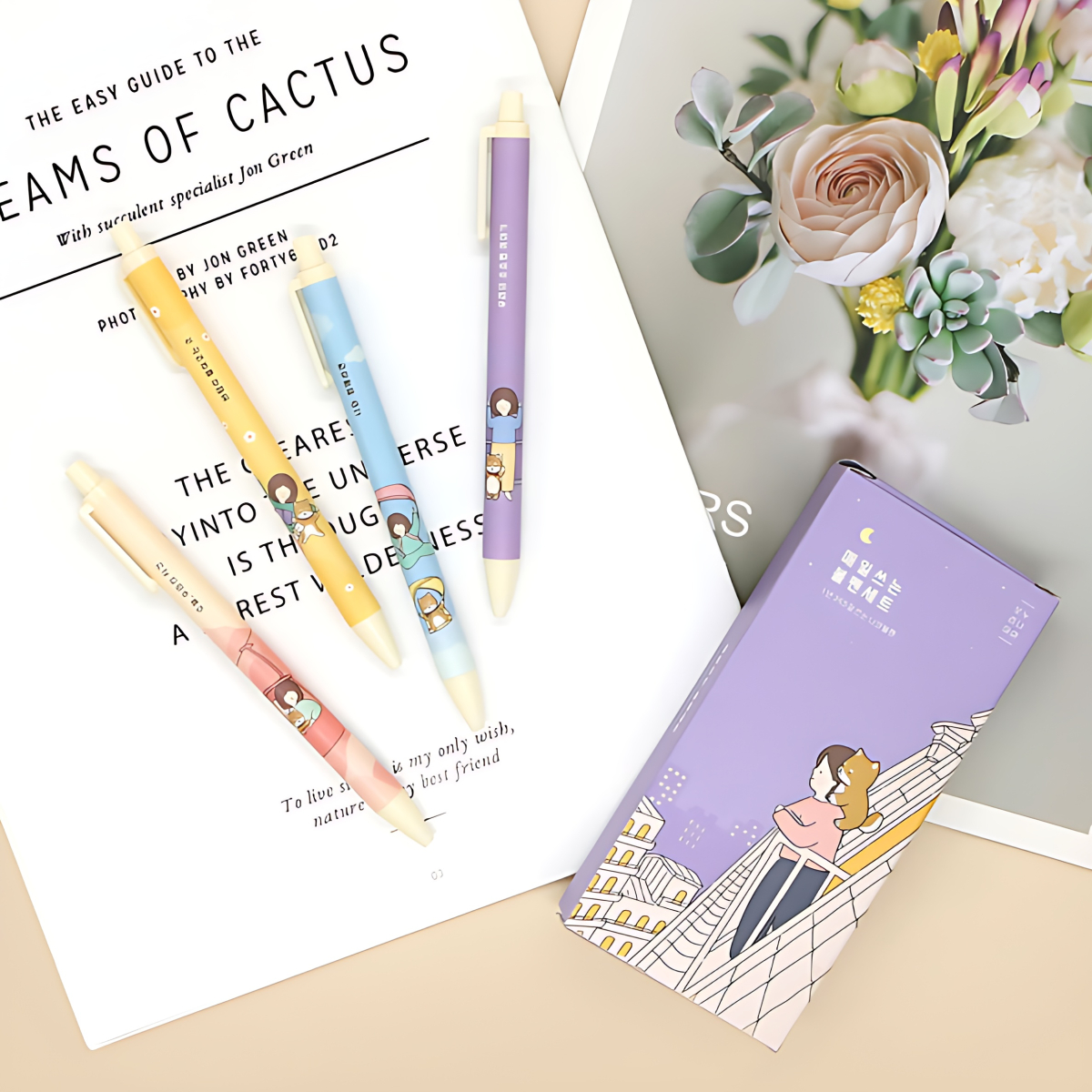 PINKFOOT Bori's Daily Pen 10pcs Set - Office Supplies - View 1