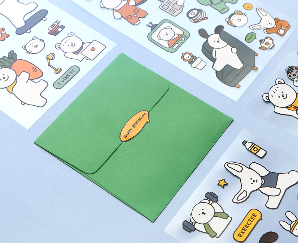 Alternative view of PINKFOOT Ccomang Stickers 4-Type Set