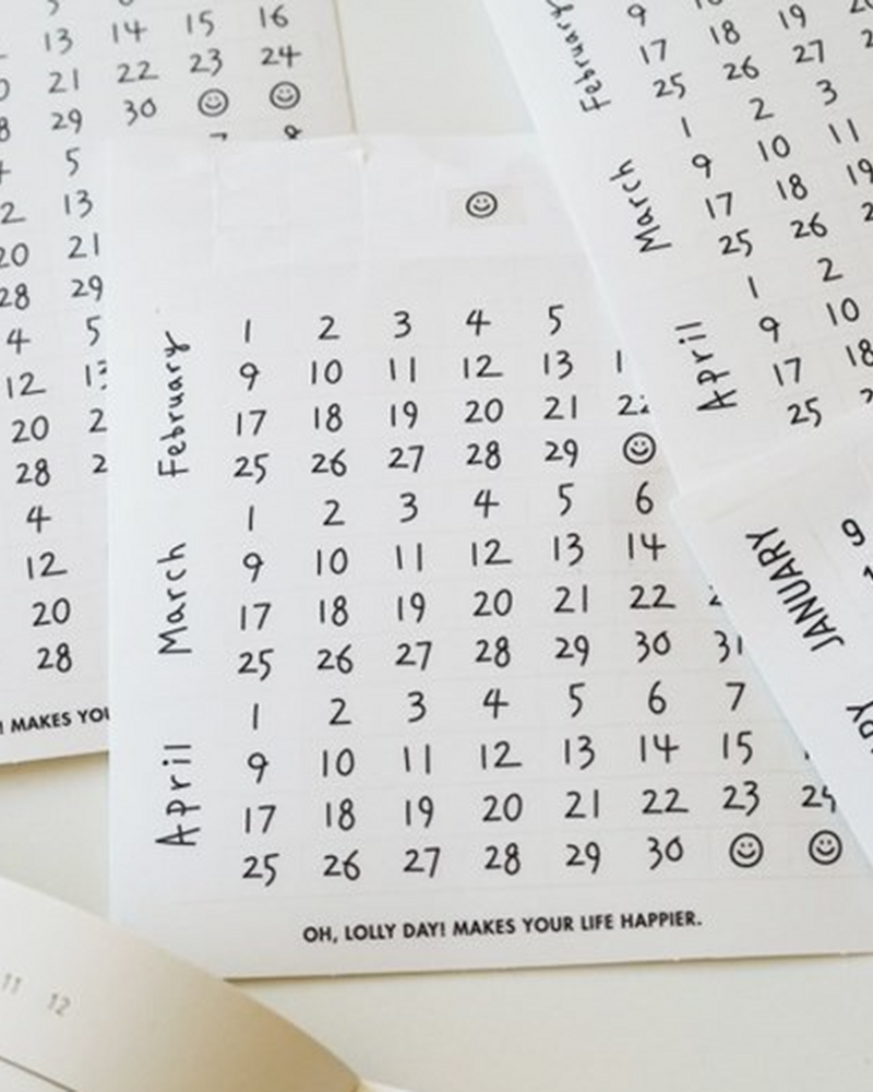 OH,LOLLY DAY! O LD! Calendar Stickers - Office Supplies