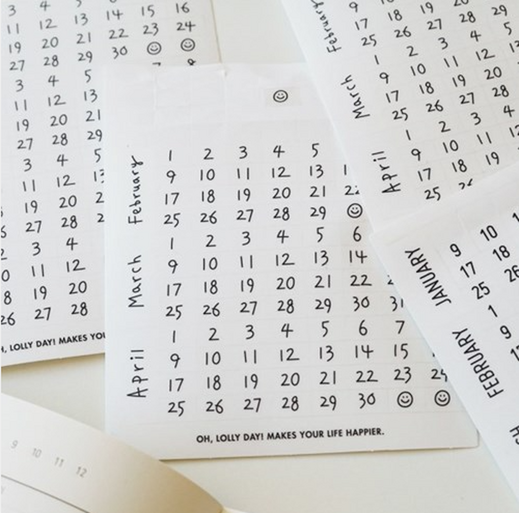 OH,LOLLY DAY! O LD! Calendar Stickers - Office Supplies