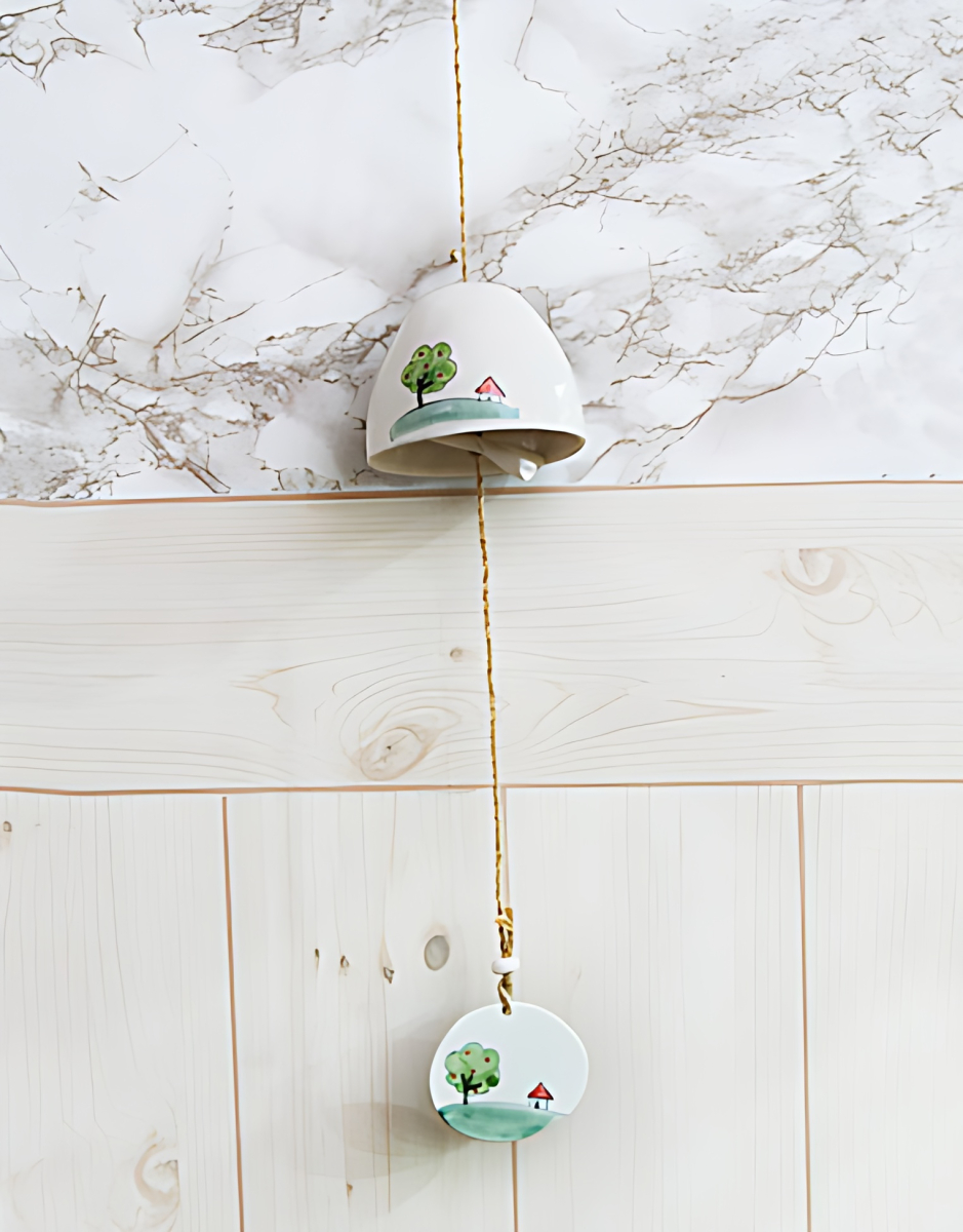 Ceramic Calling Wind Chime Traditional Interior Decoration - Home & Living - View 1