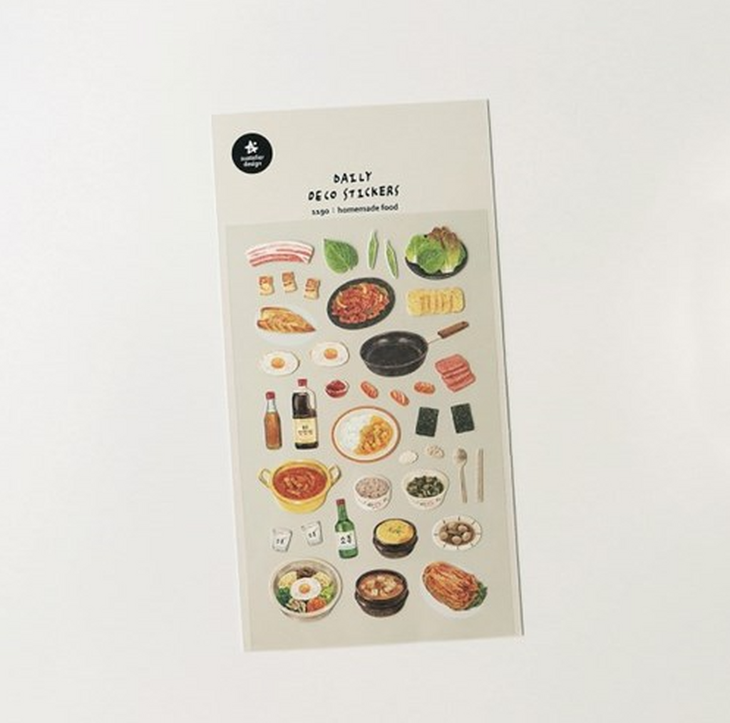 SUATELIER 1190 Homemade Food Deco Stickers