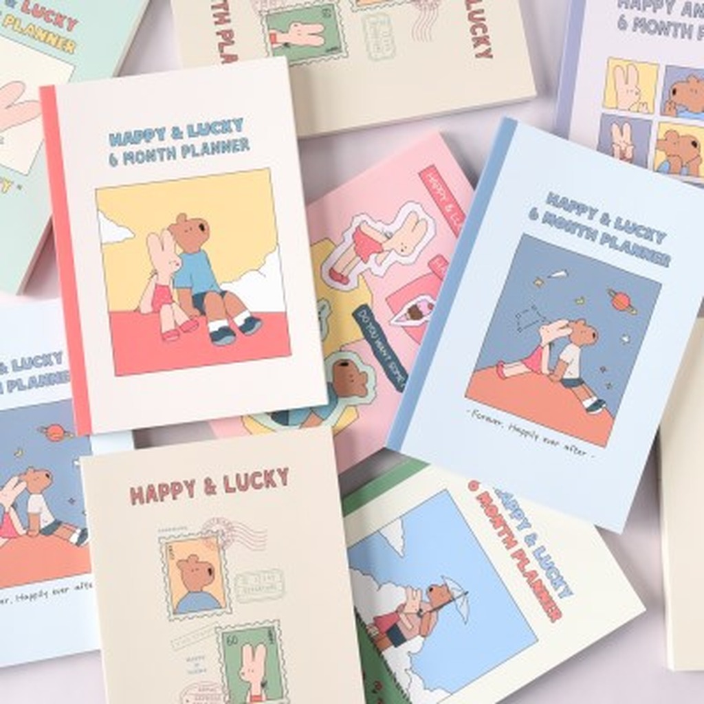 Happy & Lucky 6-Month Planner - Office Supplies