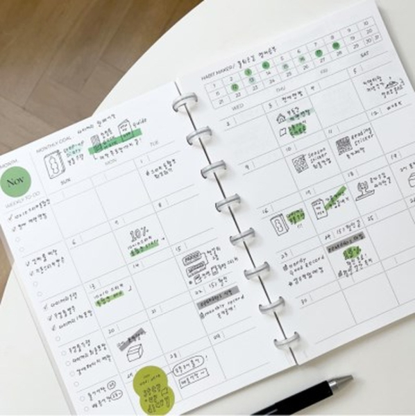 "meta_description": "Optimize your planning with [W080]MONTHLY RECORDS A5 planner insert. Ideal for monthly organization.",