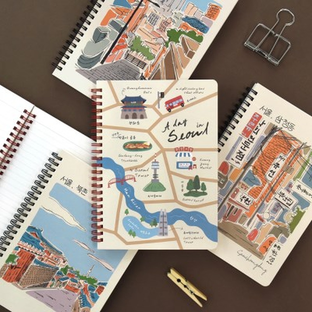 Seoul A5 Spring Line Note - Office Supplies