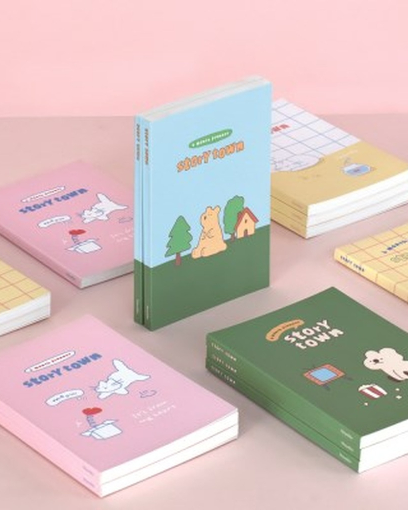 B6 Story Town Afternoon 6 Month Undated Planner - Office Supplies