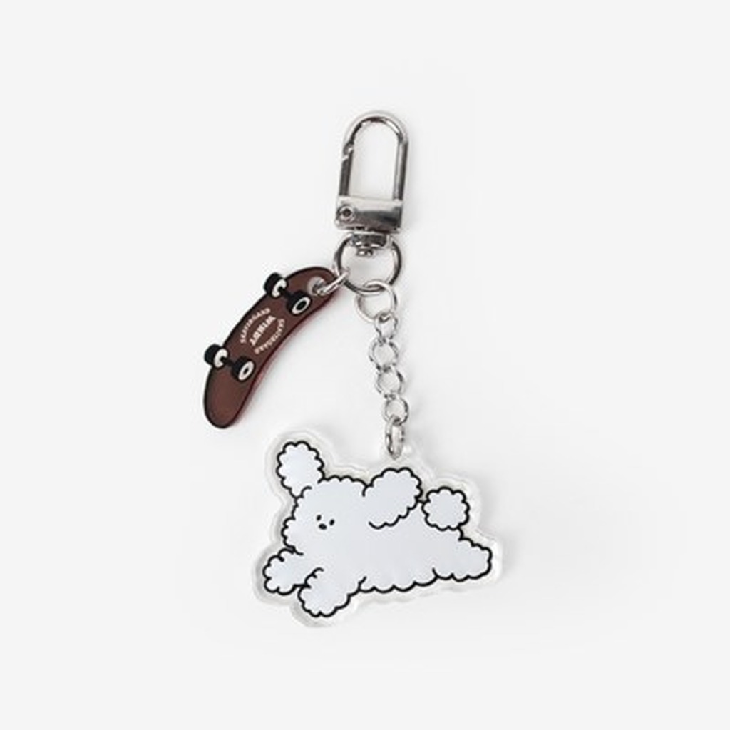 Skating Windy Acrylic Keyring - Office Supplies