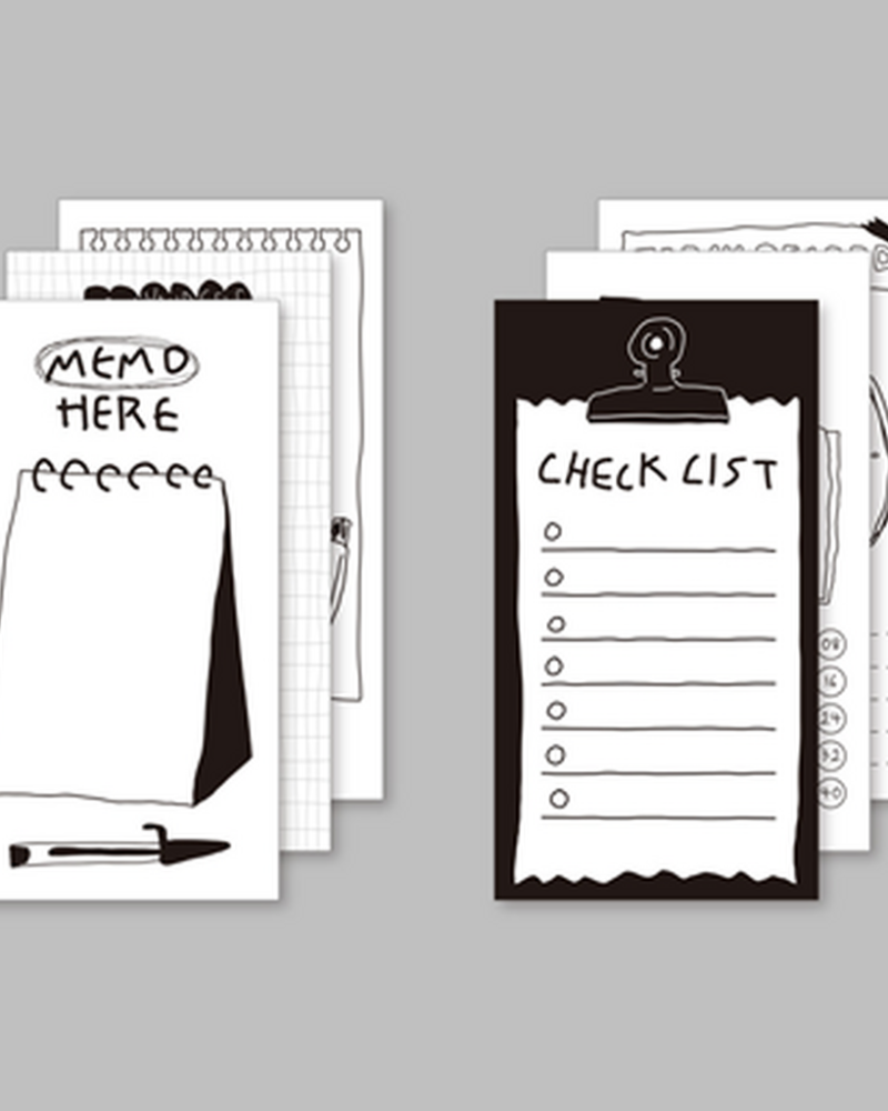 Triple Memo Pad – Little Doodle Set - Memo Pads & Sticky Notes