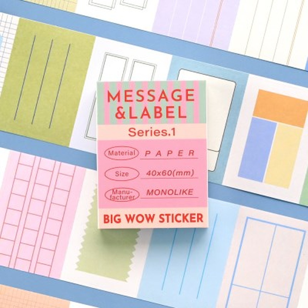 Message & Label Big Wow Sticker Series.1 - Office Supplies