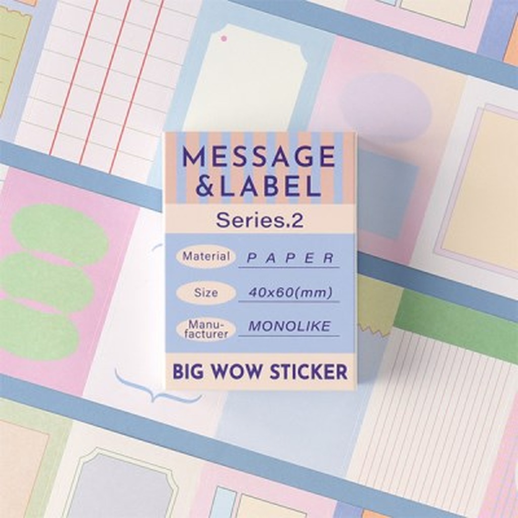 Message & Label Big WOW Sticker Series 2 - Memo Pads & Sticky Notes