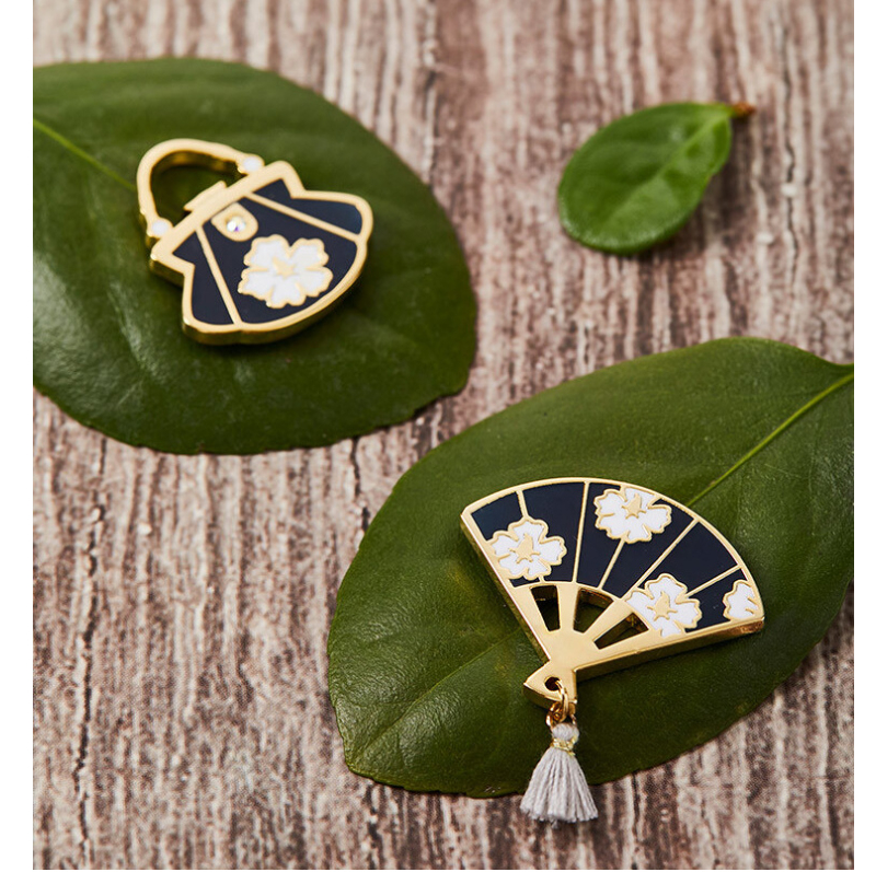 Alternative view of K-Heritage Hanbok Mugunghwa Magnet 5piece Set