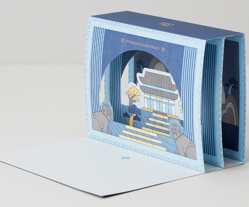 Alternative view of K-Heritage Gyeongbokgung 3D Card